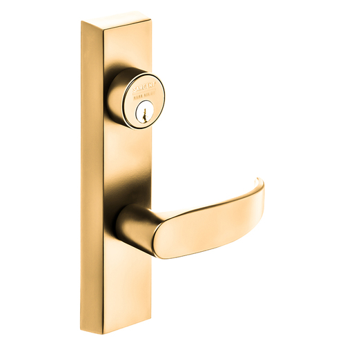 ET Lever Exit Device Trim Bright Bronze Clear Coated