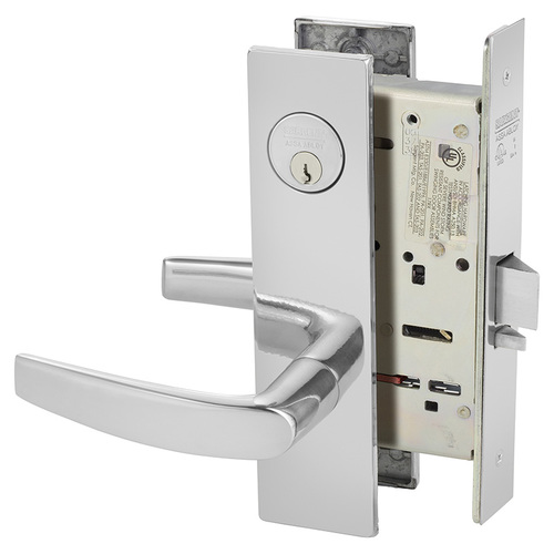 Mortise Lock Bright Chrome