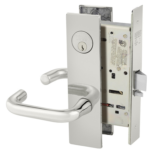 Mortise Lock Bright Stainless Steel