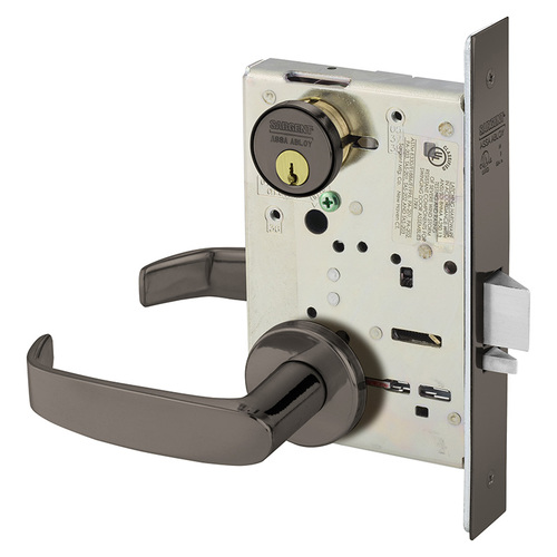 Mortise Lock Oxidized Satin Bronze Relieved Clear Coated