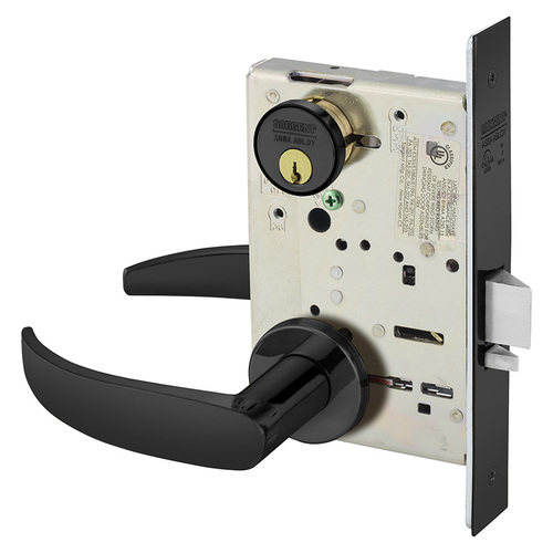 Mortise Lock Dark Oxidized Statuary Bronze Clear Coated