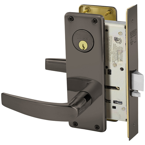 Mortise Lock Oxidized Satin Bronze Relieved Clear Coated