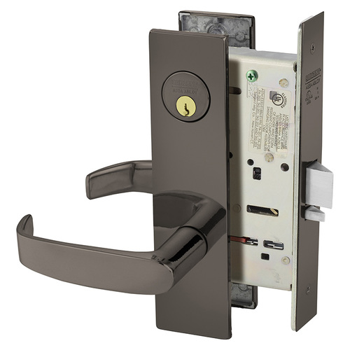 Mortise Lock Oxidized Satin Bronze Relieved Clear Coated