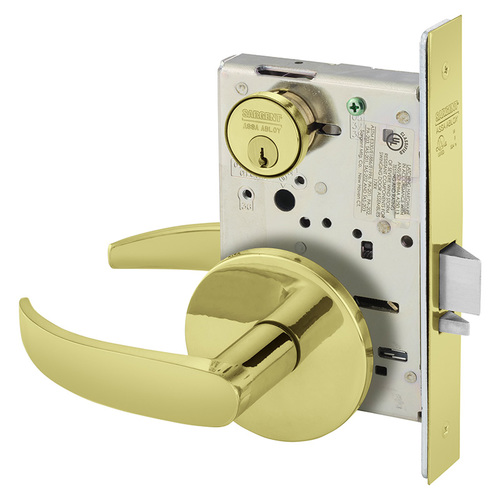 Mortise Lock Bright Brass