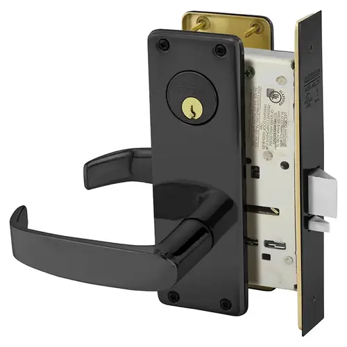 Mortise Lock Dark Oxidized Statuary Bronze Clear Coated