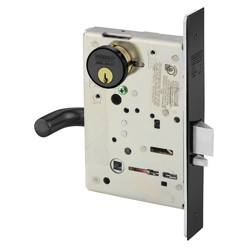 Mortise Lock Dark Oxidized Statuary Bronze Clear Coated