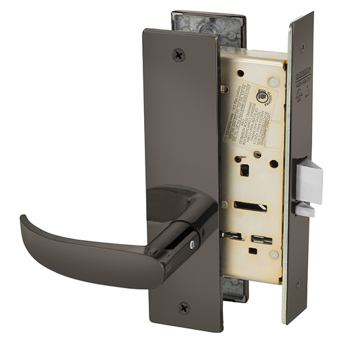 Mortise Lock Oxidized Satin Bronze Relieved Clear Coated