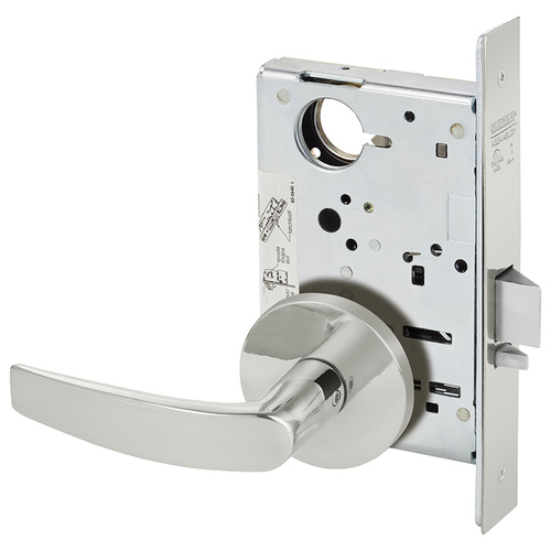 Mortise Lock Bright Stainless Steel