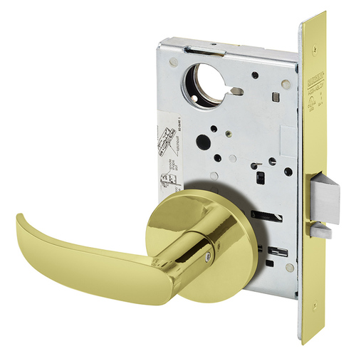 Mortise Lock Bright Brass