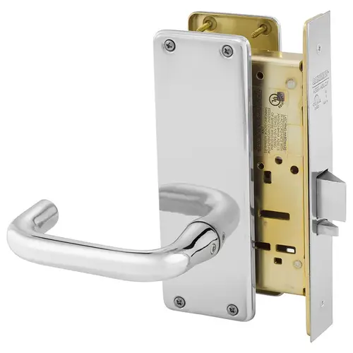 Mortise Lock Bright Chrome