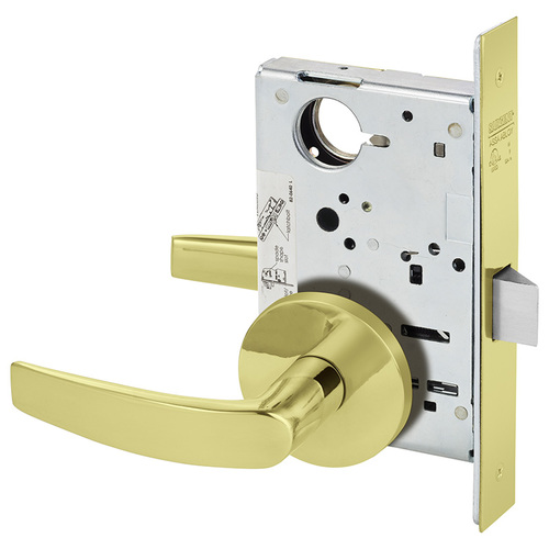 Mortise Lock Bright Brass