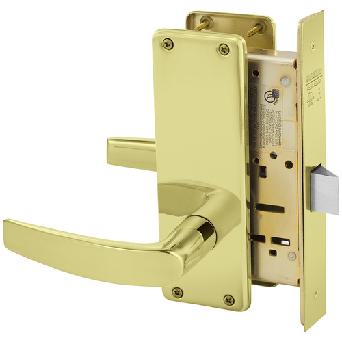 Mortise Lock Bright Brass