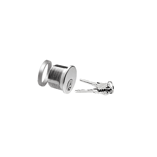 CRL DRA50PS Polished Stainless Keyed Cylinder for Center Lock with Deadlatch