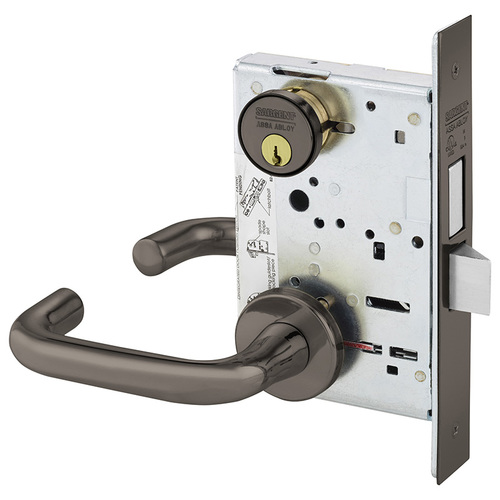 Mortise Lock Oxidized Satin Bronze Relieved Clear Coated