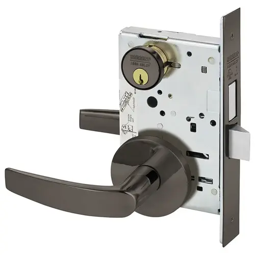 Mortise Lock Oxidized Satin Bronze Relieved Clear Coated