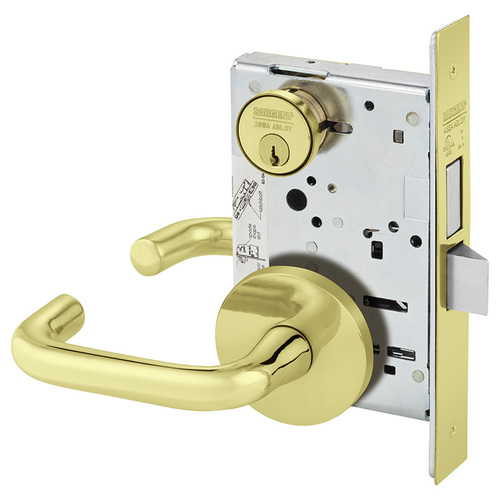 Mortise Lock Bright Brass