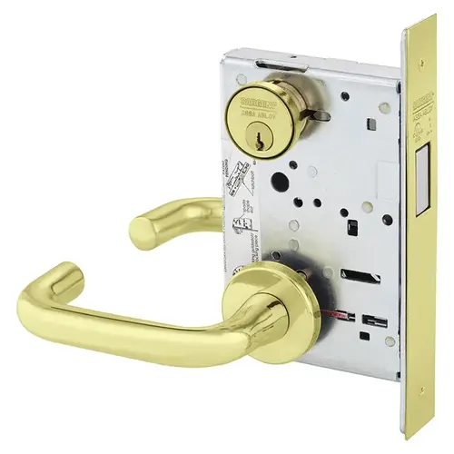 Mortise Lock Bright Brass