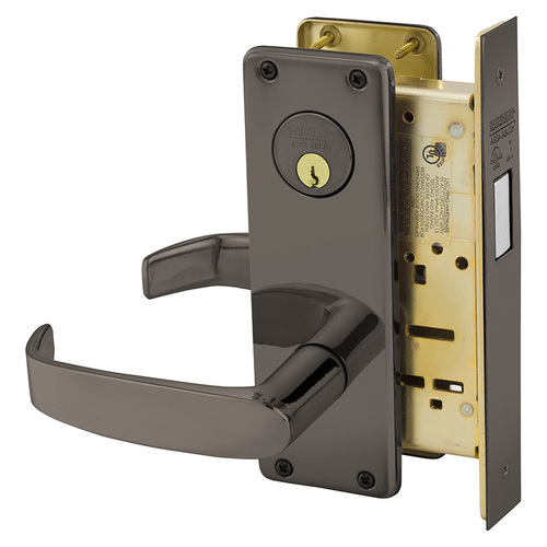 Mortise Lock Oxidized Satin Bronze Relieved Clear Coated