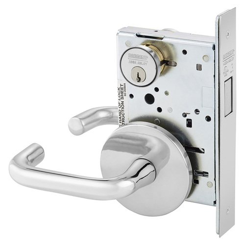 Mortise Lock Bright Chrome