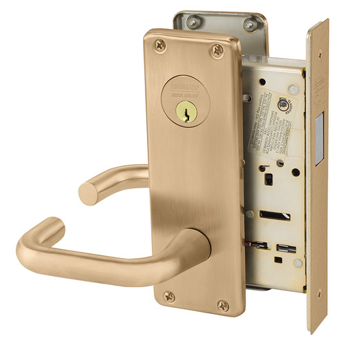 Mortise Lock Satin Bronze Clear Coated