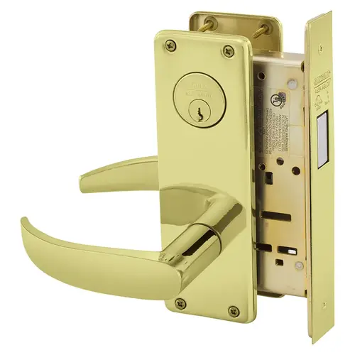 Mortise Lock Bright Brass