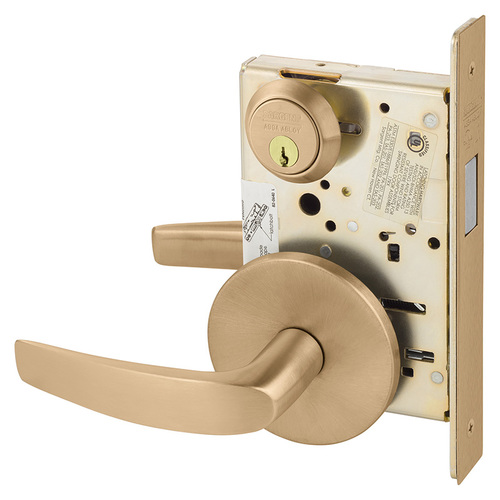 Mortise Lock Satin Bronze Clear Coated