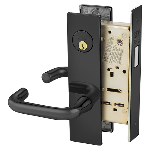 Mortise Lock Dark Oxidized Statuary Bronze Clear Coated