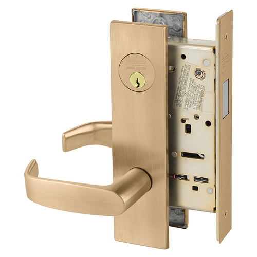 Mortise Lock Satin Bronze Clear Coated