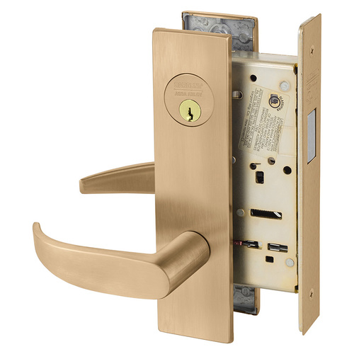 Mortise Lock Satin Bronze Clear Coated