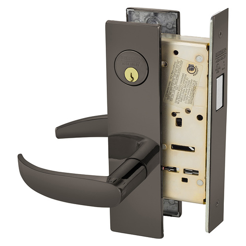 Mortise Lock Oxidized Satin Bronze Relieved Clear Coated