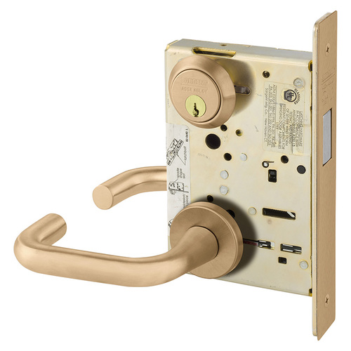 Mortise Lock Satin Bronze Clear Coated