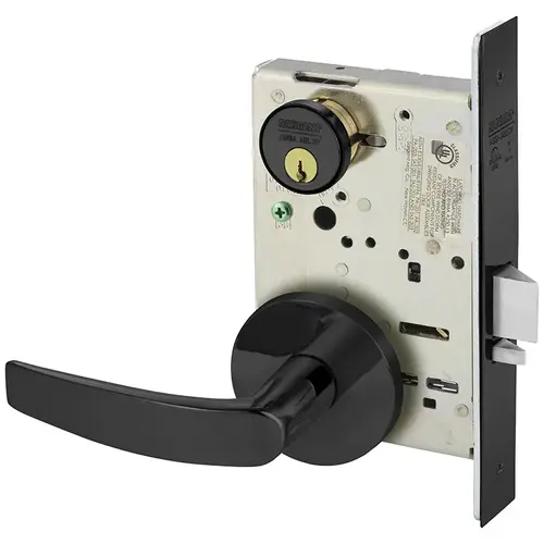 Mortise Lock Dark Oxidized Statuary Bronze Clear Coated