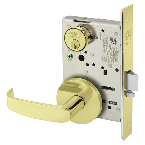 Mortise Lock Bright Brass