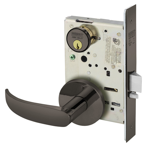 Mortise Lock Oxidized Satin Bronze Relieved Clear Coated