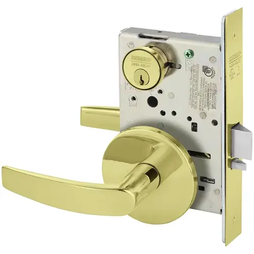 Mortise Lock Bright Brass