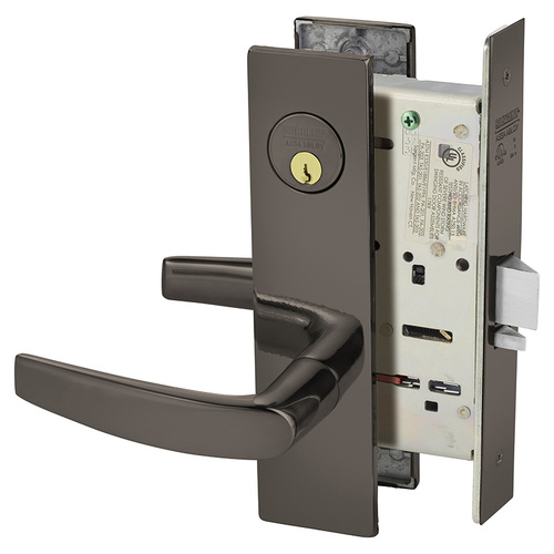 Mortise Lock Oxidized Satin Bronze Relieved Clear Coated