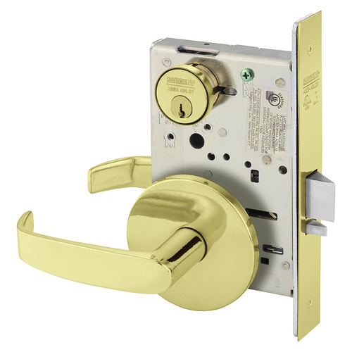 Mortise Lock Bright Brass