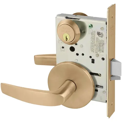 Mortise Lock Satin Bronze Clear Coated