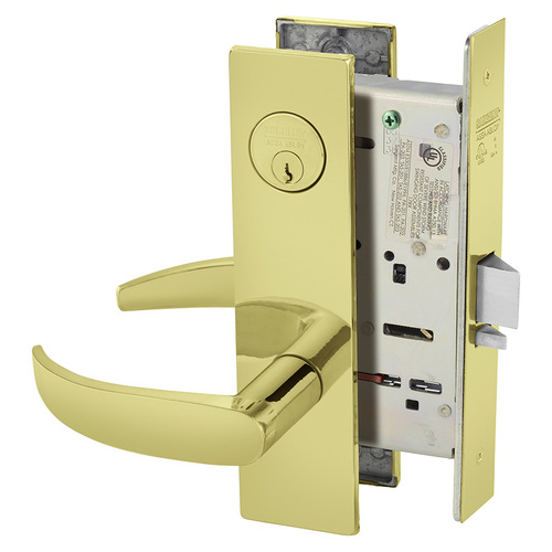 Mortise Lock Bright Brass