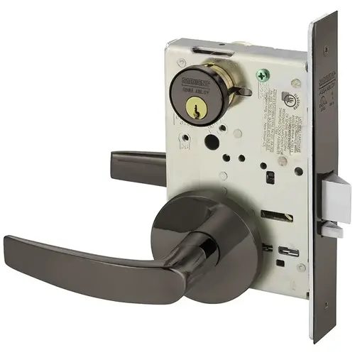 Mortise Lock Oxidized Satin Bronze Relieved Clear Coated