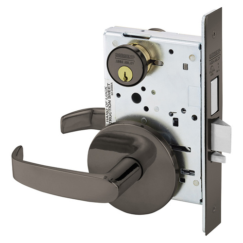 Mortise Lock Oxidized Satin Bronze Relieved Clear Coated