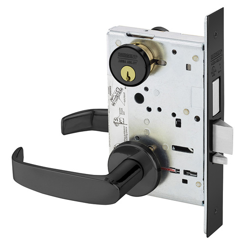 Mortise Lock Dark Oxidized Statuary Bronze Clear Coated