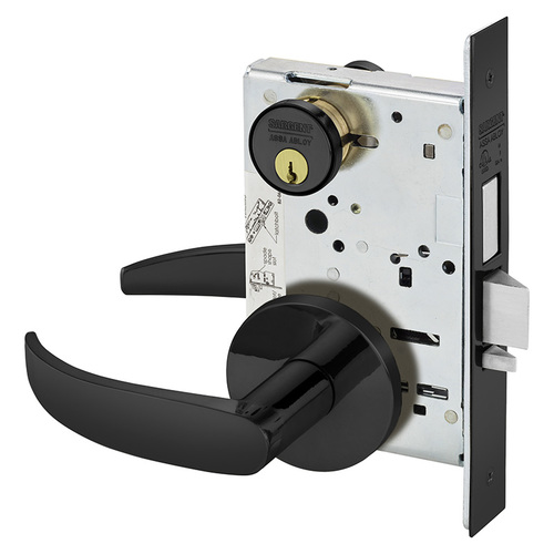 Mortise Lock Dark Oxidized Statuary Bronze Clear Coated