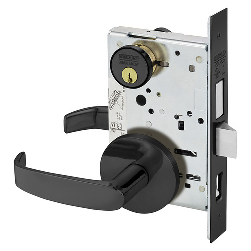 Mortise Lock Dark Oxidized Statuary Bronze Clear Coated