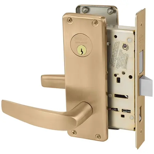 Mortise Lock Satin Bronze Clear Coated