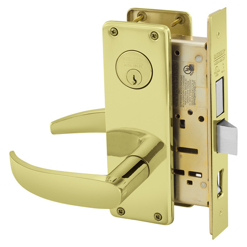 Mortise Lock Bright Brass