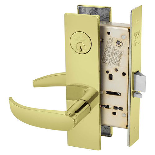 Mortise Lock Bright Brass