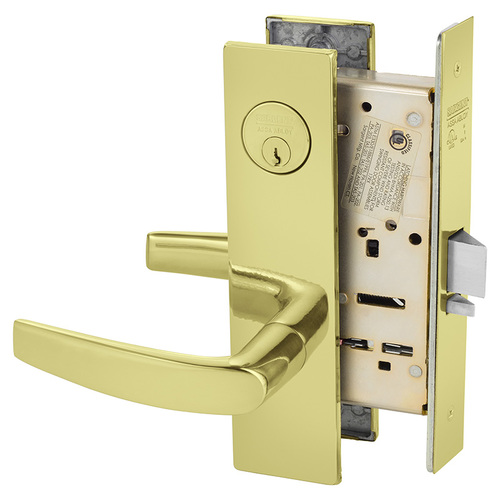 Mortise Lock Bright Brass