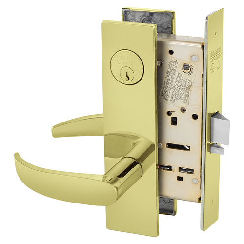 Mortise Lock Bright Brass