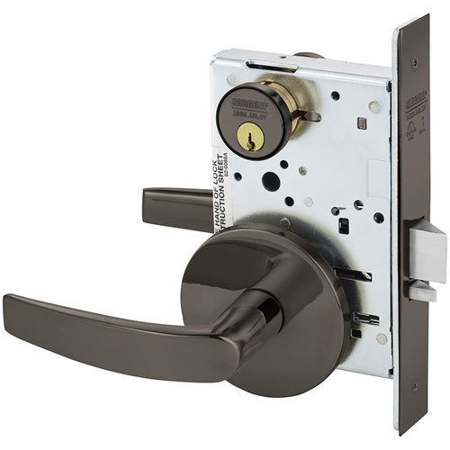 Mortise Lock Oxidized Satin Bronze Relieved Clear Coated